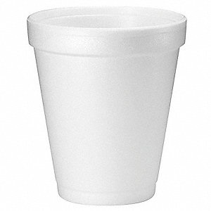 A 10 ounce foam cup