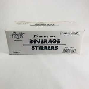 A box of beverage stirrers