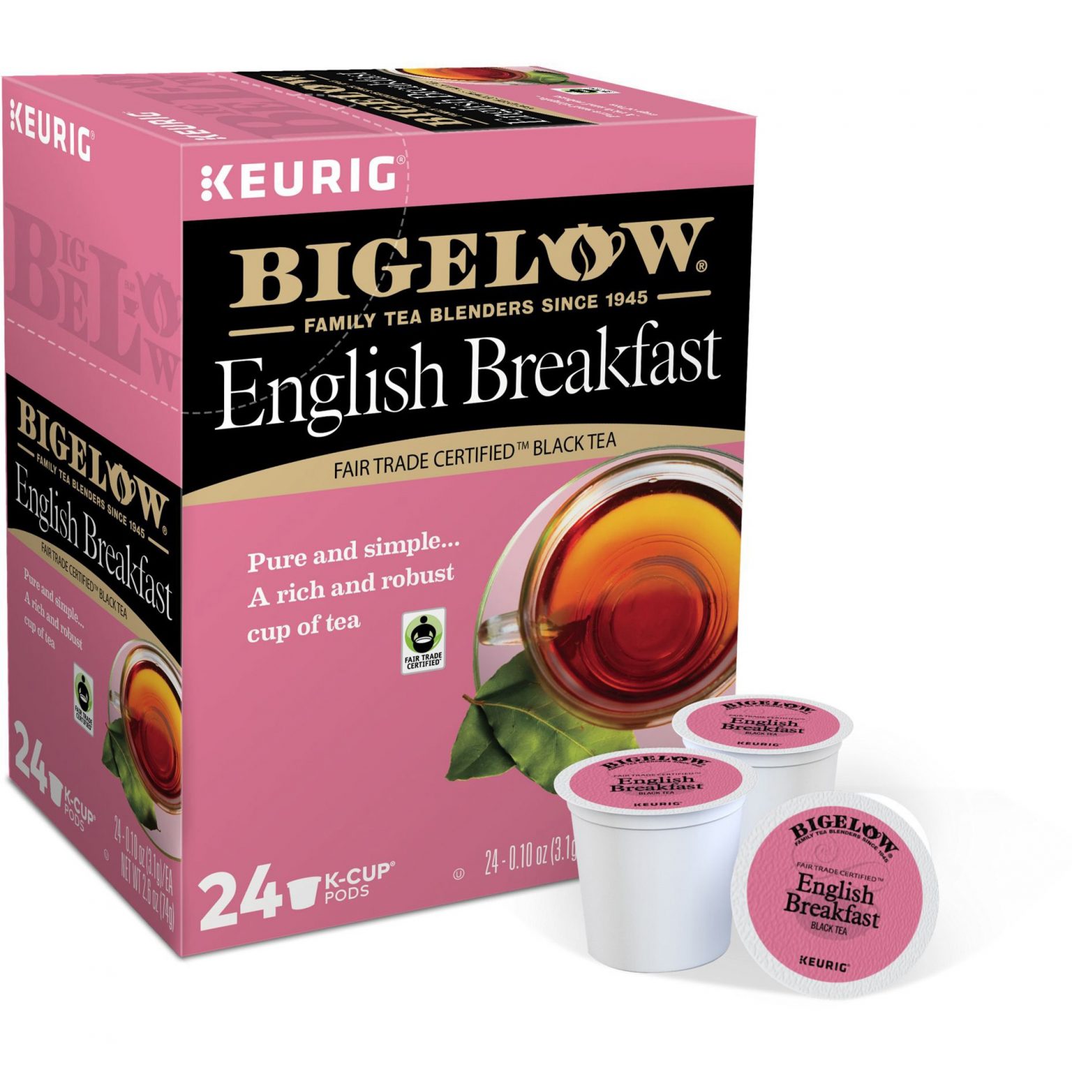 Bigelow English Breakfast Blend Tea 24ct box Canteen Berks Vending