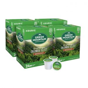 A box of Green Mountain Colombia Select cups