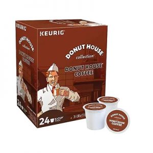 A box of Keurig Donut House Coffee cups