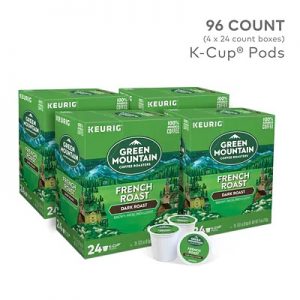 A box of Green Mountain french roast cups