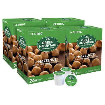 A box of Green Mountain hazelnut cups