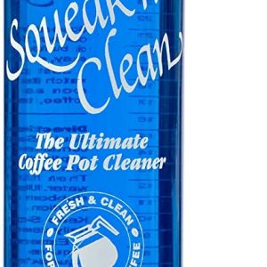 A spray bottle of coffee pot cleaner