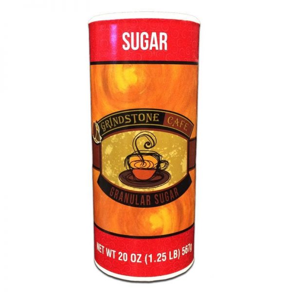 A canister of sugar