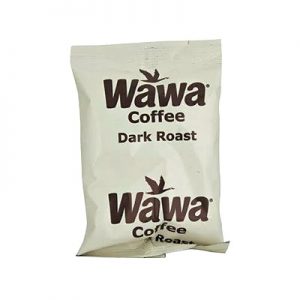 A bag of wawa dark roast coffee